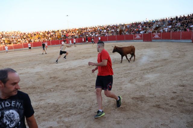 Multitudinaria suelta de vaquillas en las fiestas de Las Torres de Cotillas