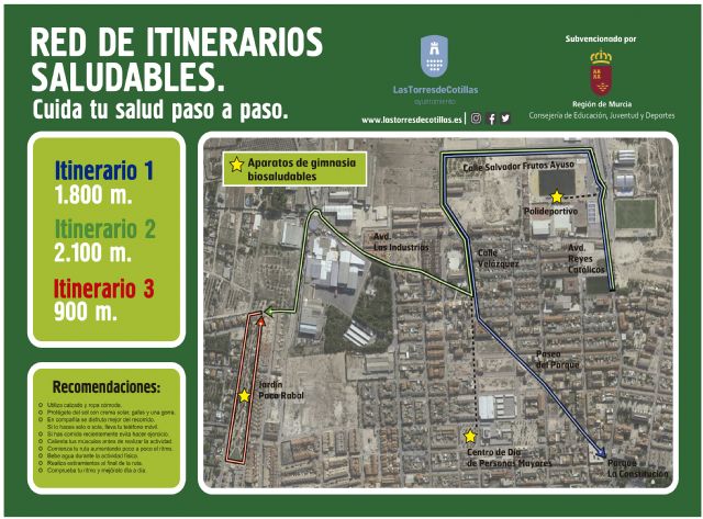 Las Torres de Cotillas estrena sus itinerarios saludables con una jornada popular
