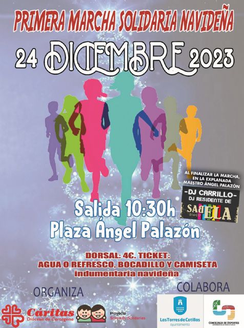 La primera marcha solidaria de Navidad se volcará con Cáritas y Sonrisas Solidarias