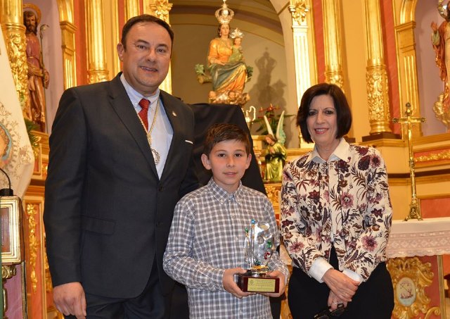 Óscar Pardo, ganador del concurso de dibujo del cartel anunciador de la procesión infantil de la Semana Santa 2020