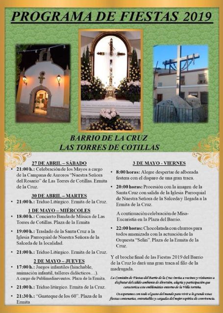 Todo listo para disfrutar por todo lo alto de las fiestas patronales del barrio de La Cruz