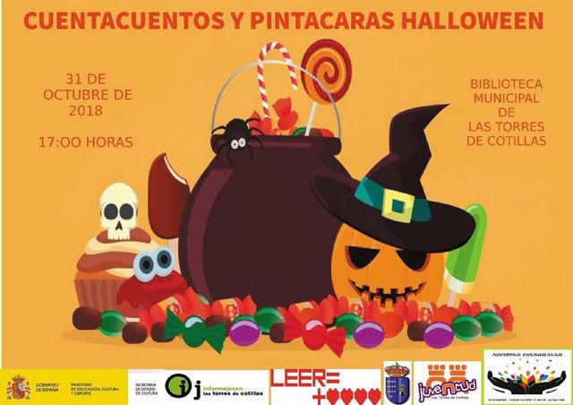 Los cuentacuentos gratuitos de la biblioteca municipal ´Rosa Contreras´ se visten de Halloween