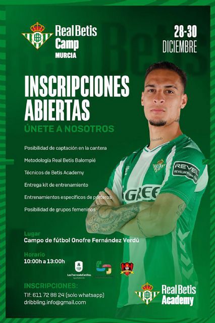 El Atlético Torre&ntilde;o afianza su alianza con el Real Betis y acoge el segundo campus del club sevillano en Las Torres de Cotillas