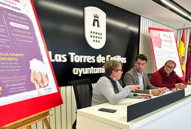 Las Torres de Cotillas conmemorará el día de la mujer con un amplio programa de actividades