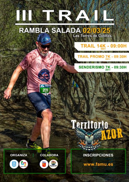 430 atletas disputarán la tercera edición del Trail Rambla Salada