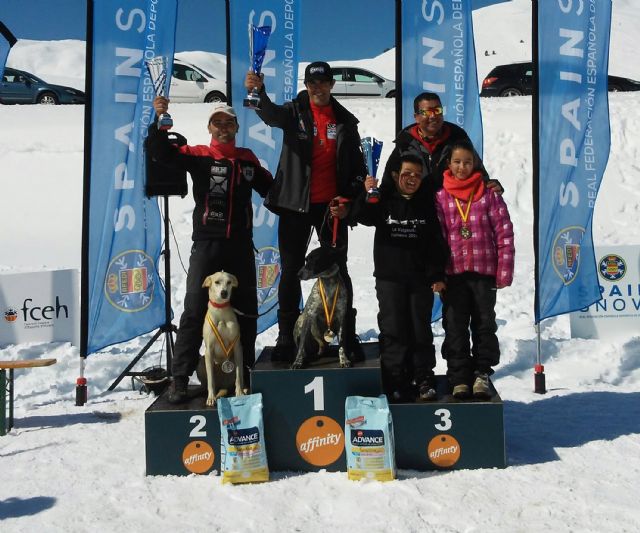 El torreño Tomás Ruiz, subcampeón de España de mushing en nieve