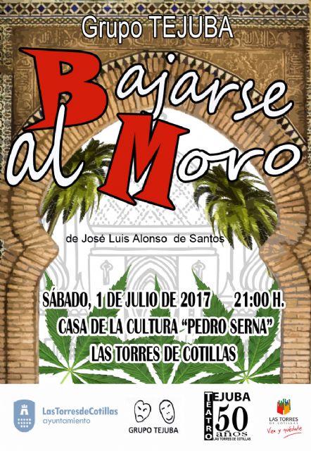 El grupo de teatro 'Tejuba' torreño viaja a los años 80 con 'Bajarse al moro', de José Luis Alonso