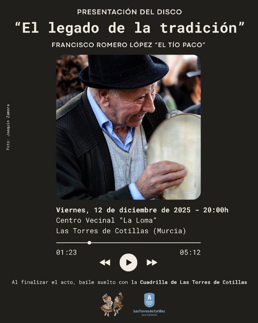El disco 'El legado de la tradición' recuperará la música de Francisco Romero López, 'El Tío Paco'