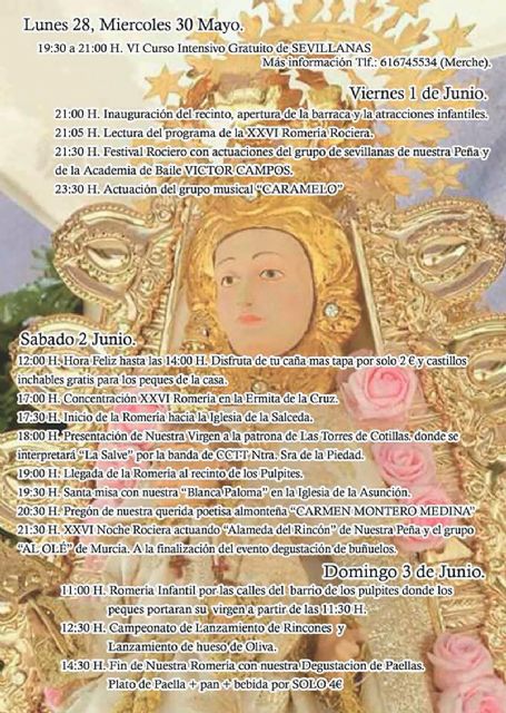 Todo preparado para la 'XXVI Romería y Feria Rociera' de la peña 'Rincón Pulpitero'