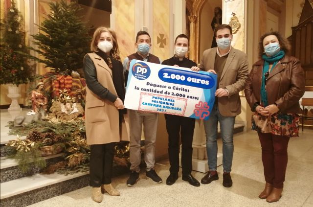 Populares solidarios en Las Torres de Cotillas con la labor de Cáritas