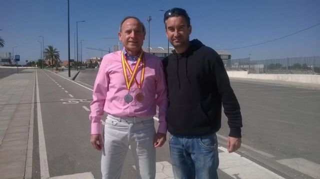 El atleta torreño Ángel Salinas, subcampeón nacional de veteranos de 60 metros lisos