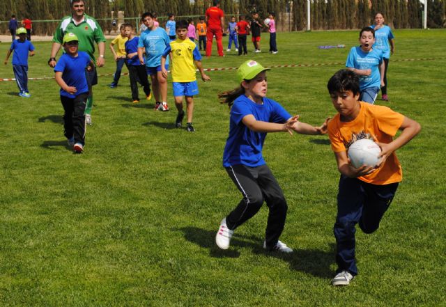 Gran fiesta del deporte escolar en Las Torres de Cotillas con la final regional de 'rugby touch'