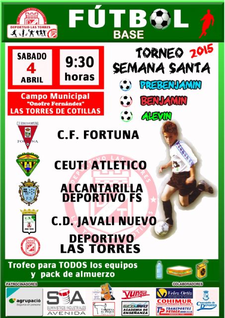Las Torres de Cotillas acoge un torneo de fútbol base con motivo de la Semana Santa