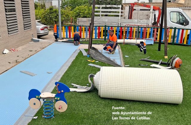 Arreglo del parque infantil del Barrio de La Loma