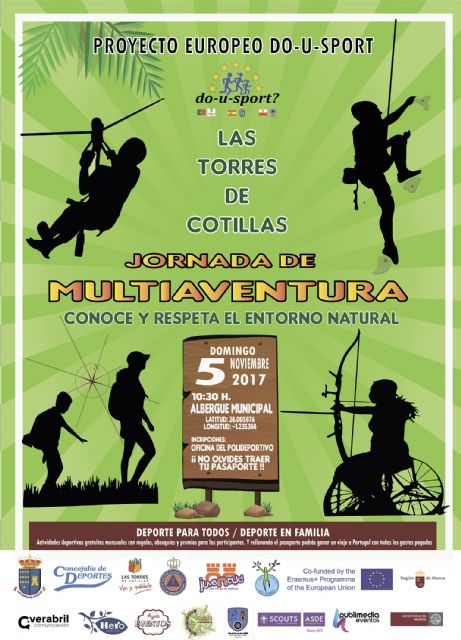 Una jornada multiaventura, cuarta actividad del proyecto 'Do-U-Sport' en Las Torres de Cotillas
