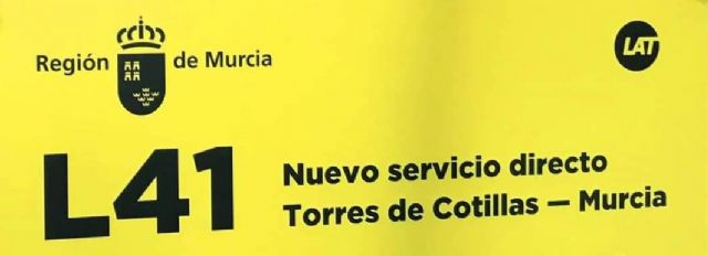 Nuevas líneas directas de autobús de Las Torres de Cotillas