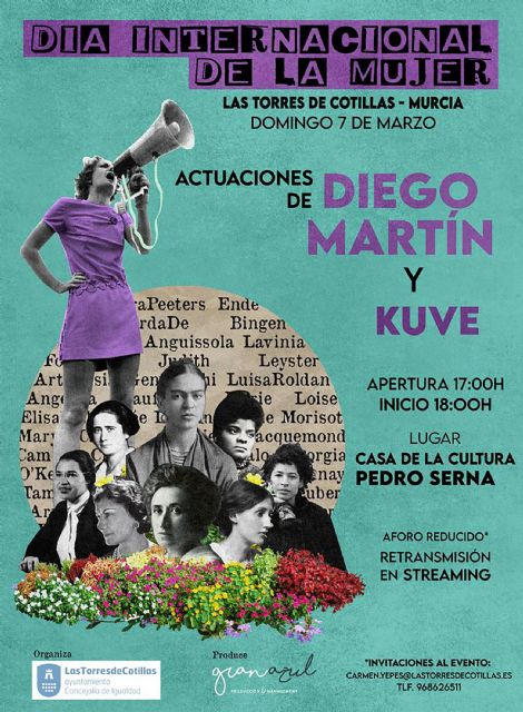 Concierto de Diego Martín y Kuve con entrada gratuita para conmemorar el 8 de marzo