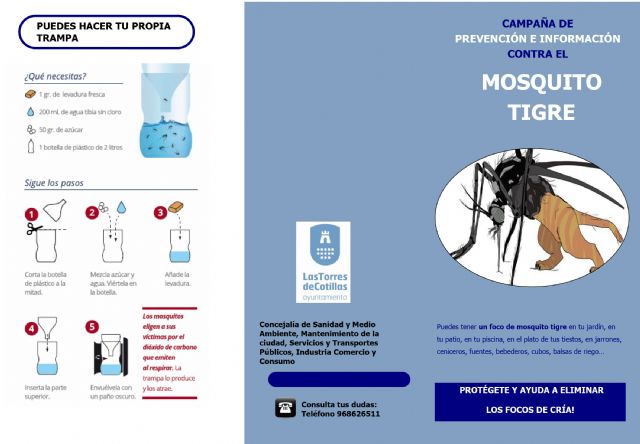 El Ayuntamiento recomienda la prevención en las casas particulares contra la proliferación del mosquito tigre