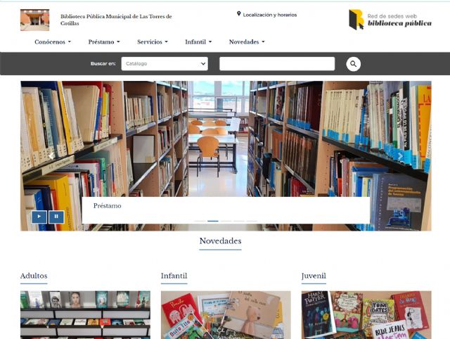 La biblioteca municipal de Las Torres de Cotillas estrena web
