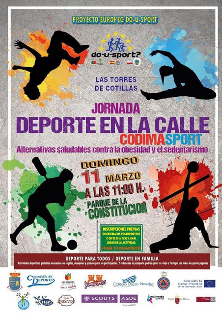 El proyecto europeo 'Do-U-Sport' celebrará una jornada de deporte en la calle en Las Torres de Cotillas