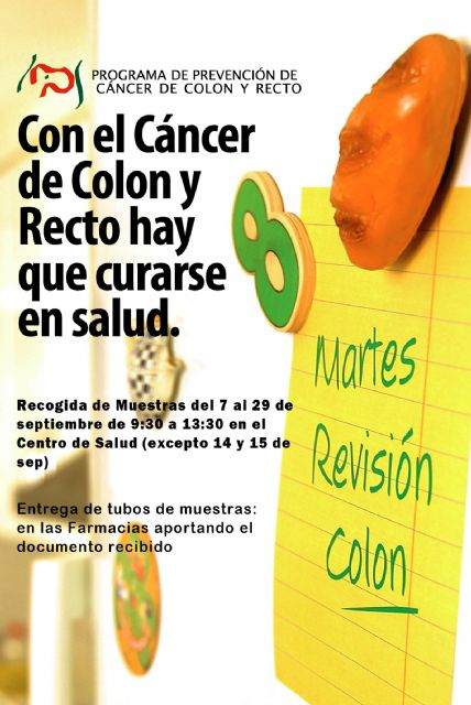 Un año más llega a Las Torres de Cotillas el programa de prevención de cáncer de colon