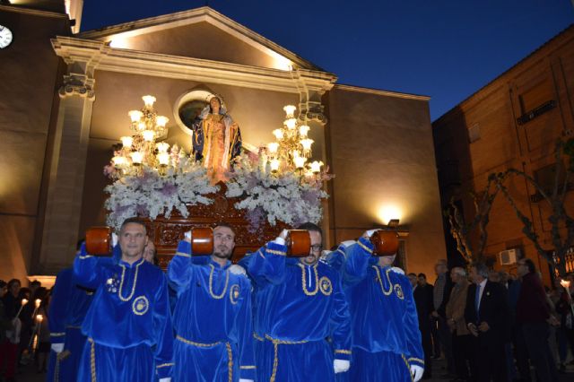 El Viernes de Dolores se tiñe un año más de blanco y azul en Las Torres de Cotillas