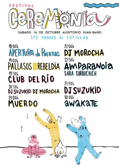 Todo listo para el festival de música y artes 'CeremONia', que contará con Amparanoia y Muerdo como cabezas de cartel
