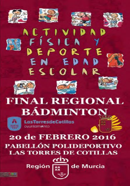 La final del 'Programa Regional de Deporte en Edad Escolar' de bádminton, en Las Torres de Cotillas