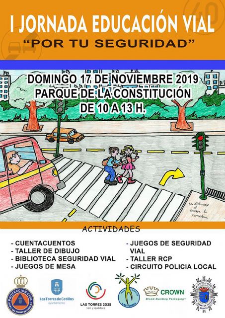 El parque de la Constitución acogerá una jornada infantil de educación vial sobre seguridad