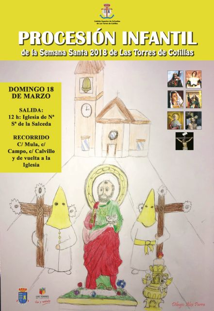 Todo listo para la segunda edición de la procesión infantil de la Semana Santa torreña