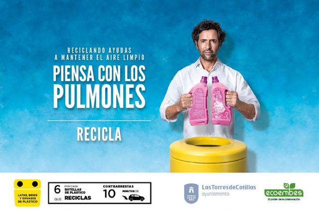 Las Torres de Cotillas reactiva la campaña 'Piensa con los pulmones' el Día Mundial del Reciclaje