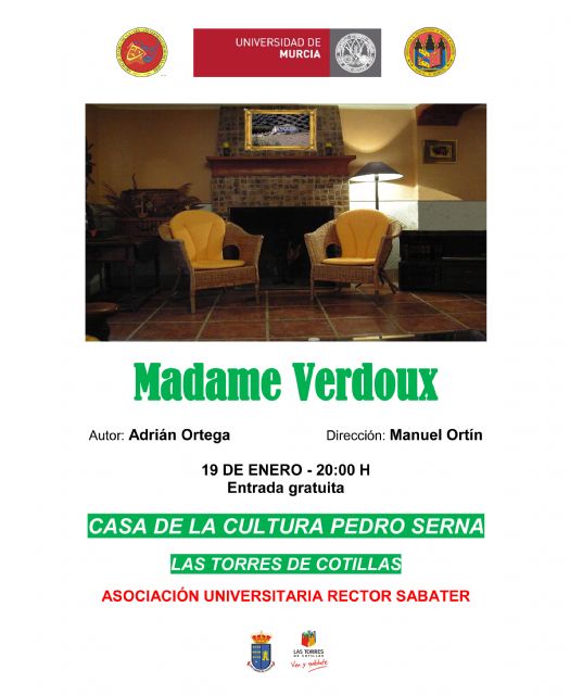 La asociación Rector Sabater de la UMU representará 'Madame Verdoux' en la Cultura Pedro Serna