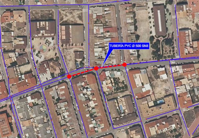 El colector de saneamiento de la avenida Reyes Católicos ampliará su capacidad de servicio