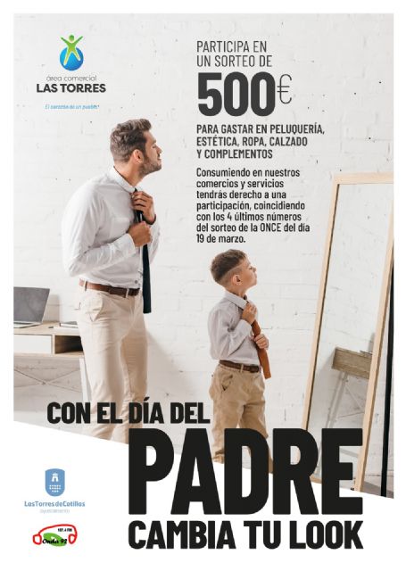 Las Torres de Cotillas lanza una iniciativa para incentivar el comercio en el Día del Padre