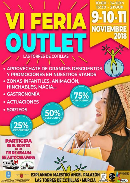 La 'VI Feria Outlet' de Las Torres de Cotillas ofrecerá descuentos de hasta el 75%