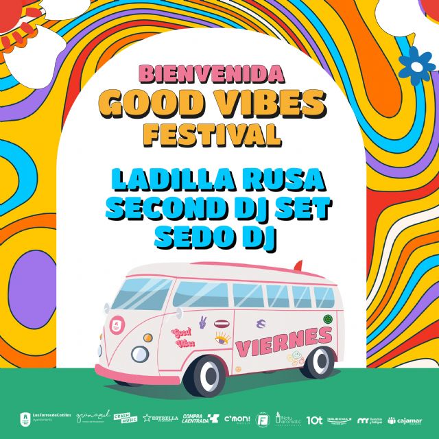 El 'Good Vibes Festival' calienta motores para llenar Las Torres de Cotillas de la mejor música