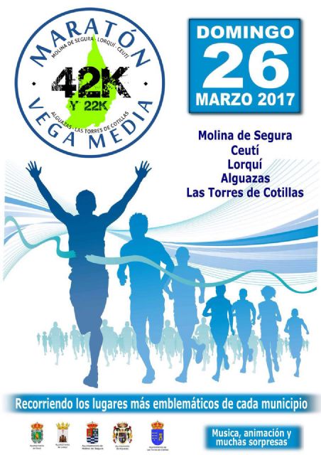 Los participantes del 'I Maratón de la Vega Media' correrán por la AECC