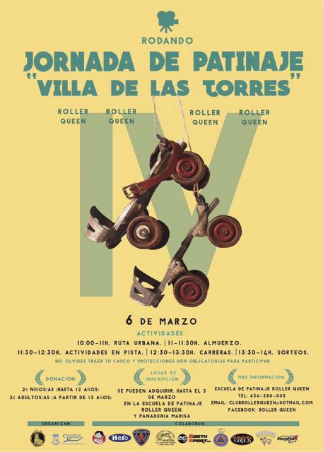 El club 'Roller Queen' organiza la 'IV Jornada de Patinaje Villa de Las Torres'