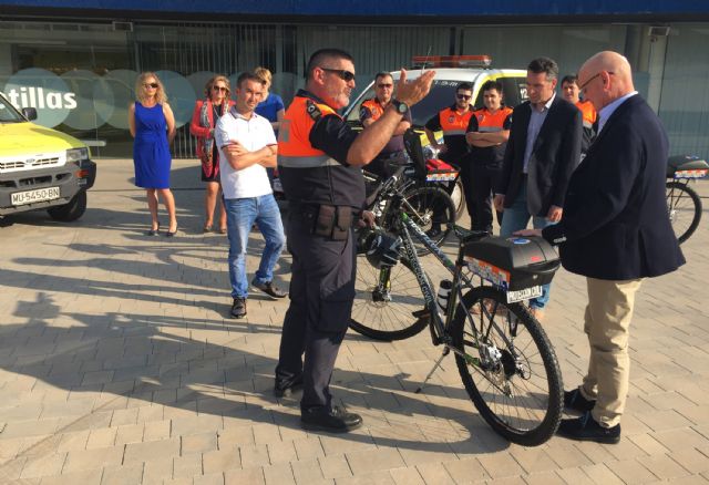 El Ayuntamiento torreño dota a Protección Civil con cuatro bicicletas para su servicio